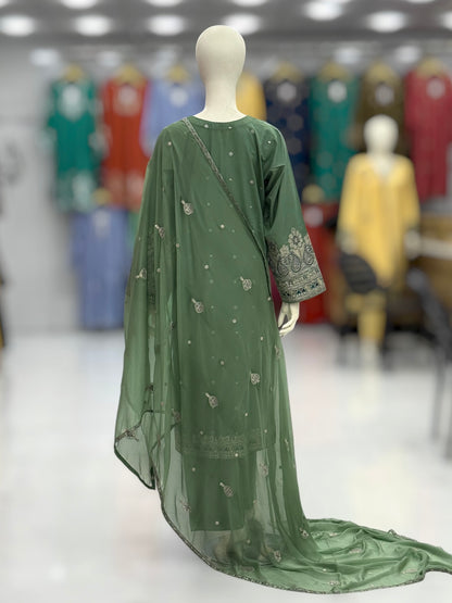 Dilkash Lawn Karandi K166-B | Stitched | 3 Piece