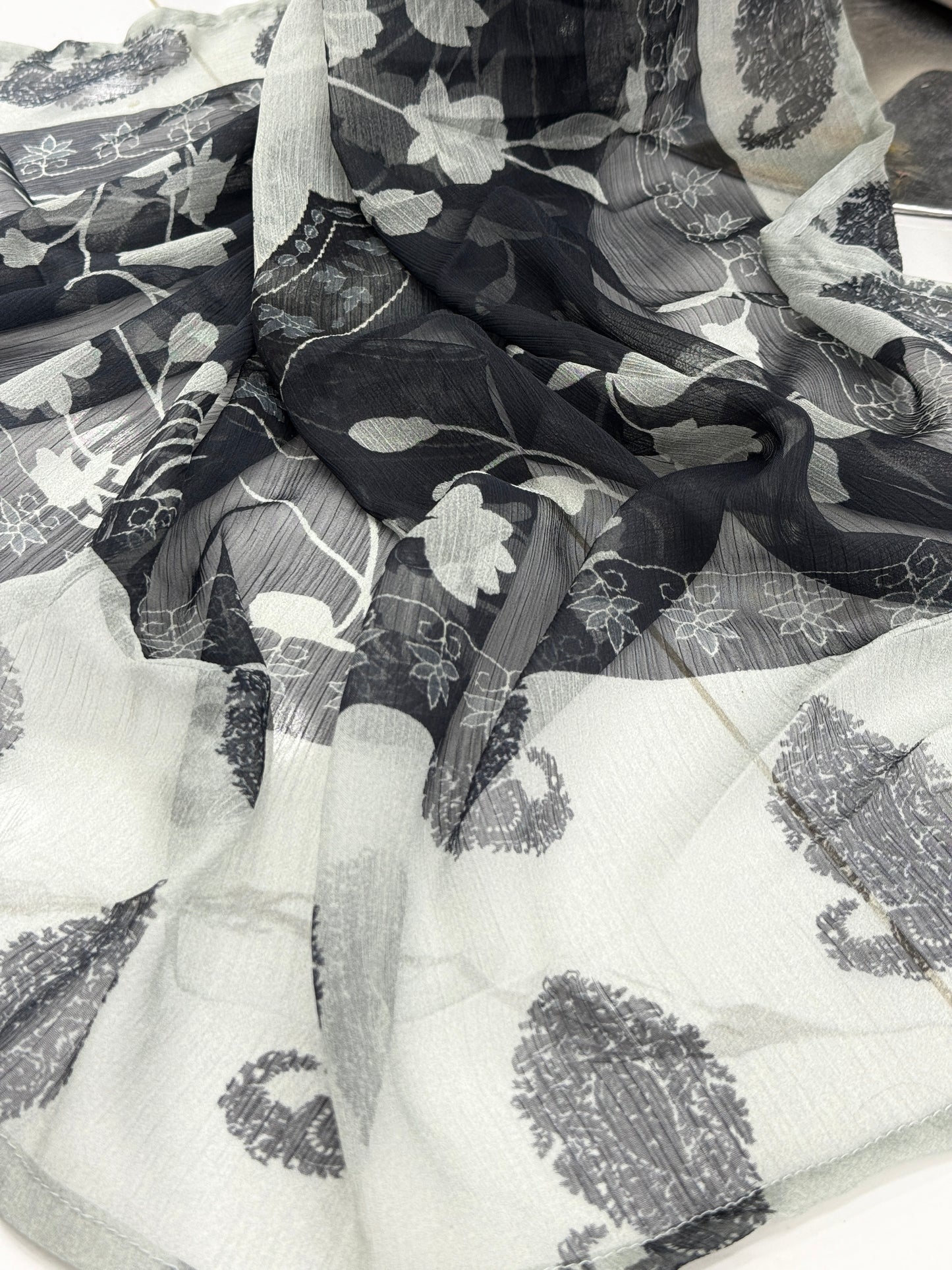 Black Prints Lawn L-71-B | Stitched | 3 Piece