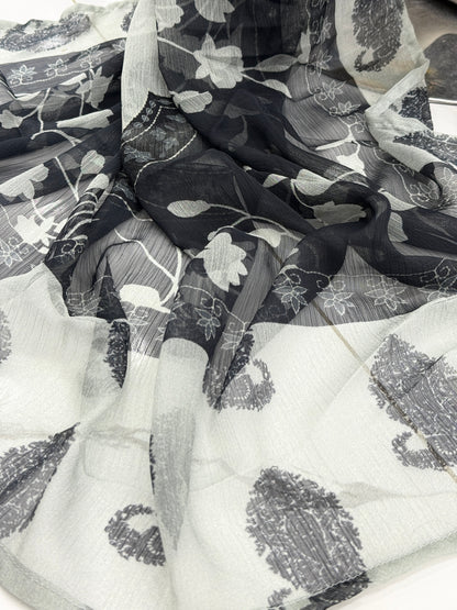 Black Prints Lawn L-71-B | Stitched | 3 Piece