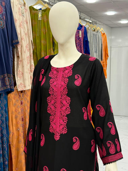 Fusion Black 88-B | Stitched | 3 Piece