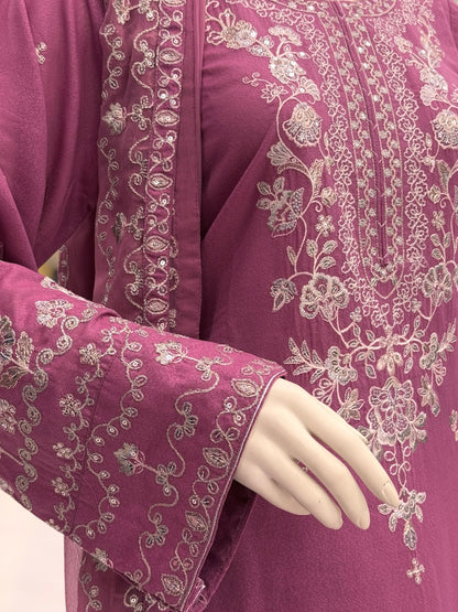 Nazneen Lawn Karandi K165-B | Stitched | 3 Piece