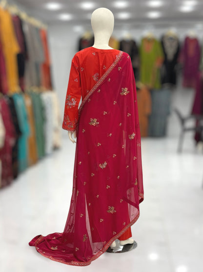 Gulrang 215-B | Khaddar | Stitched