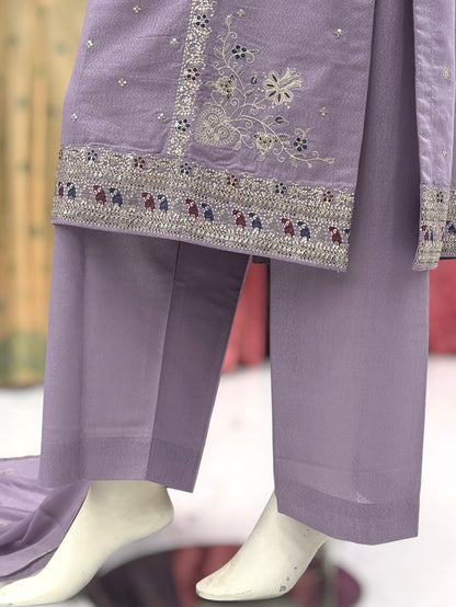 Dilkash Lawn Karandi K166-A | Stitched | 3 Piece