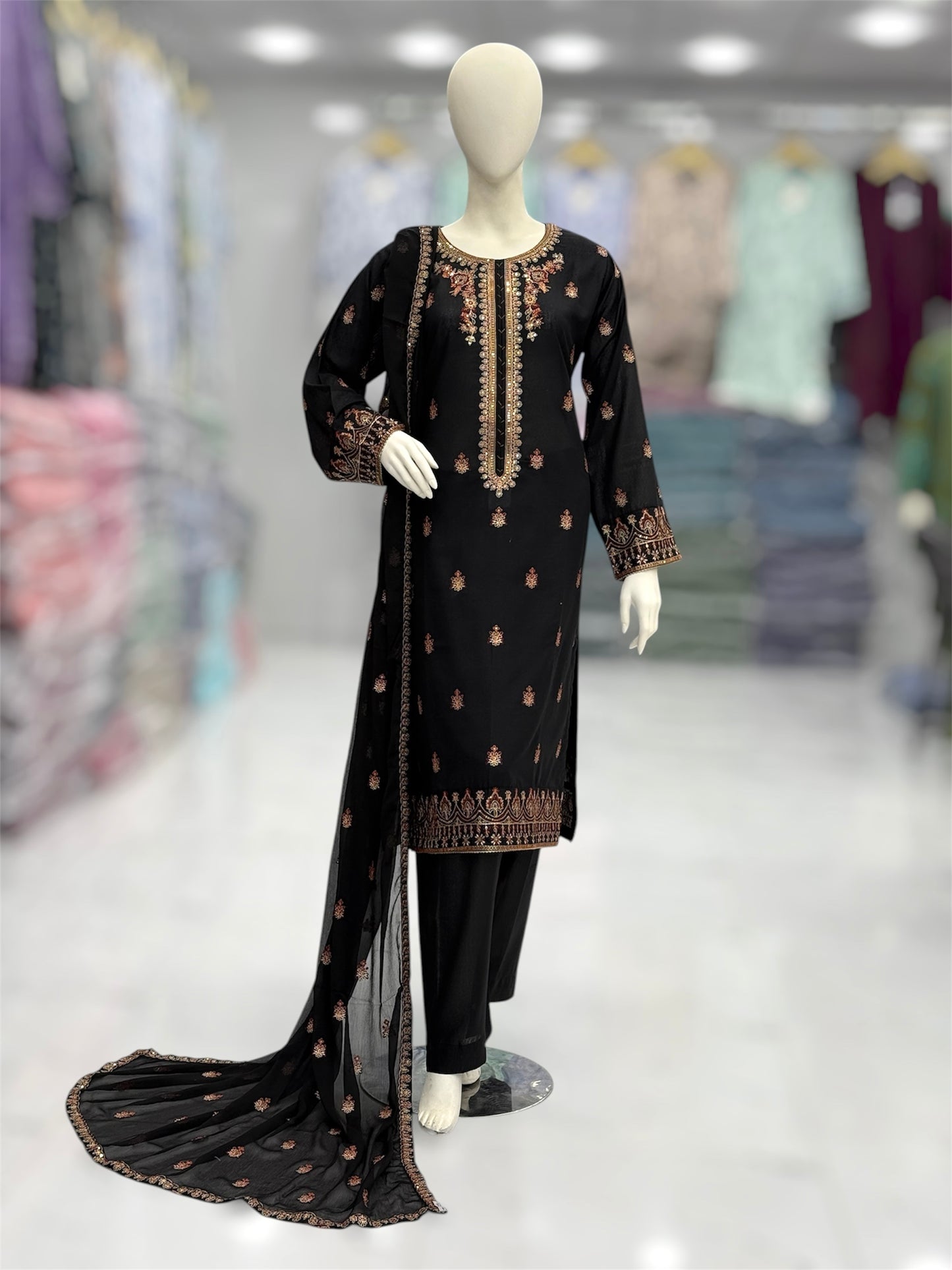 Maahi Lawn Karandi K60-A | Stitched | 3 Piece