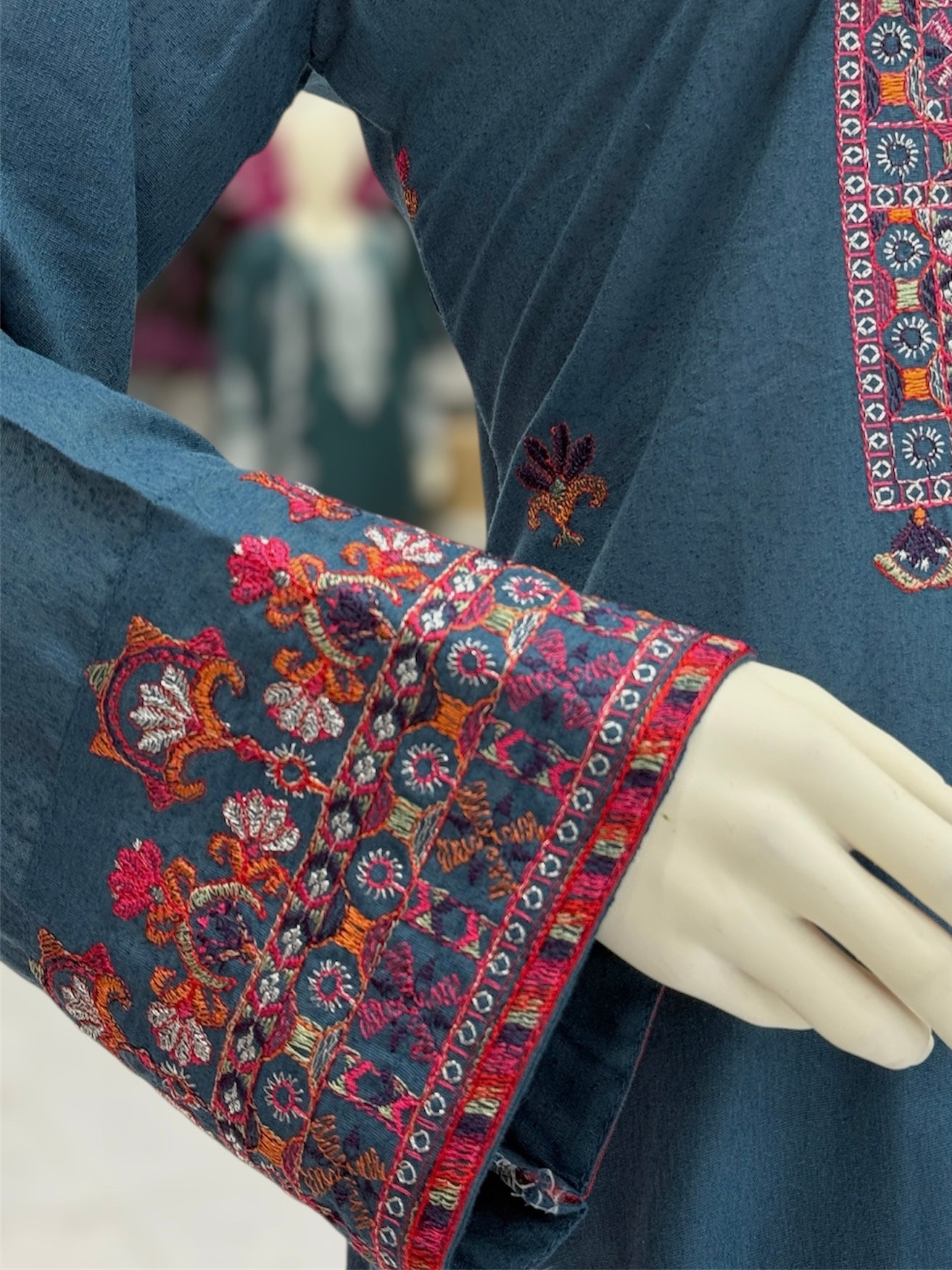 Blooming Desert  Embroiderd Karandi | 60-A | 3 Piece | Stitched