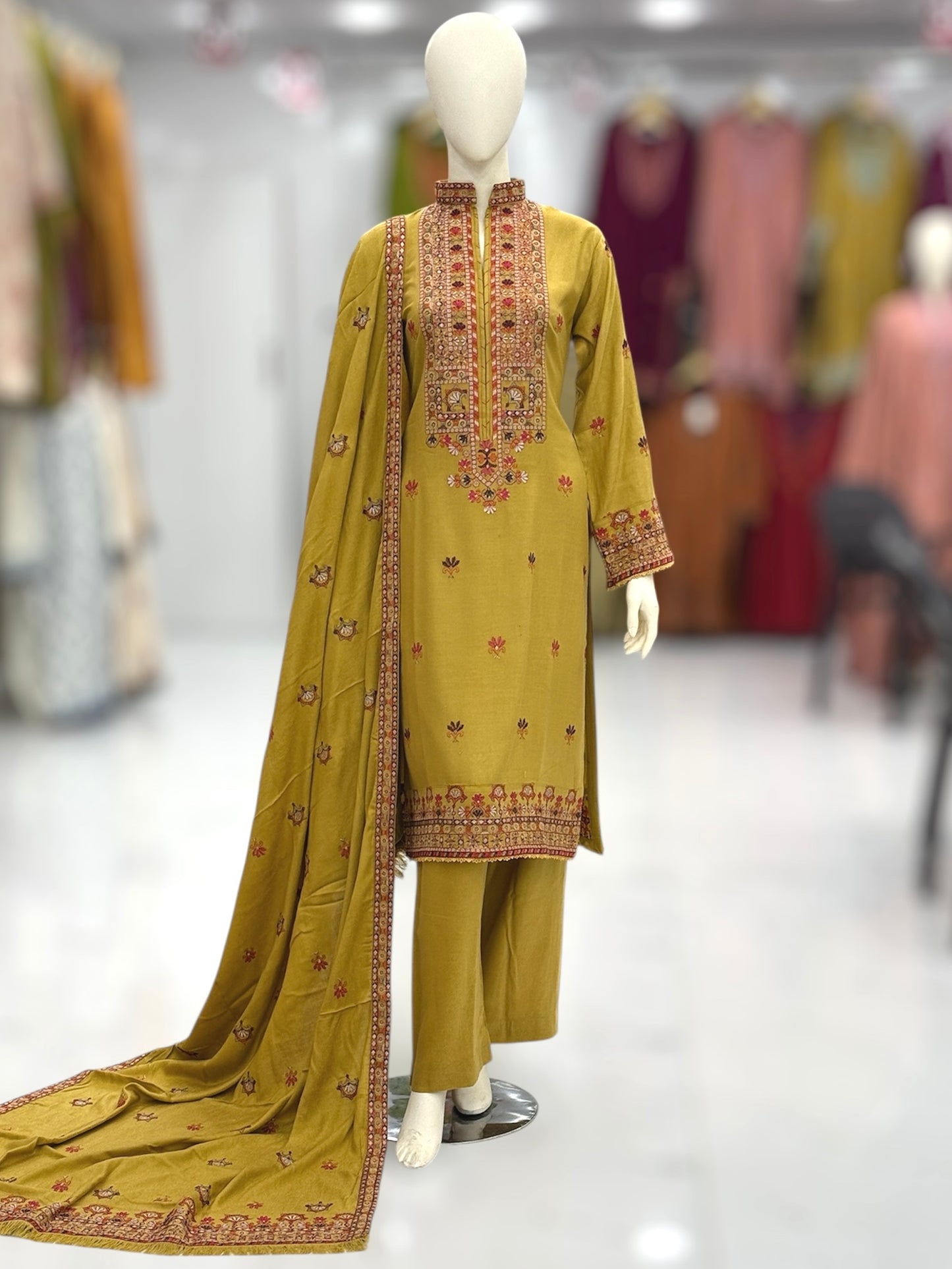 Blooming Desert Leather Peach 212-A | Stitched | 3 Piece