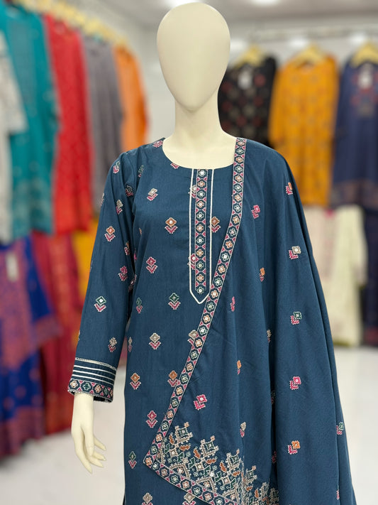 Sequence Embroidered Zinc-115 | Stitched | 3 Piece