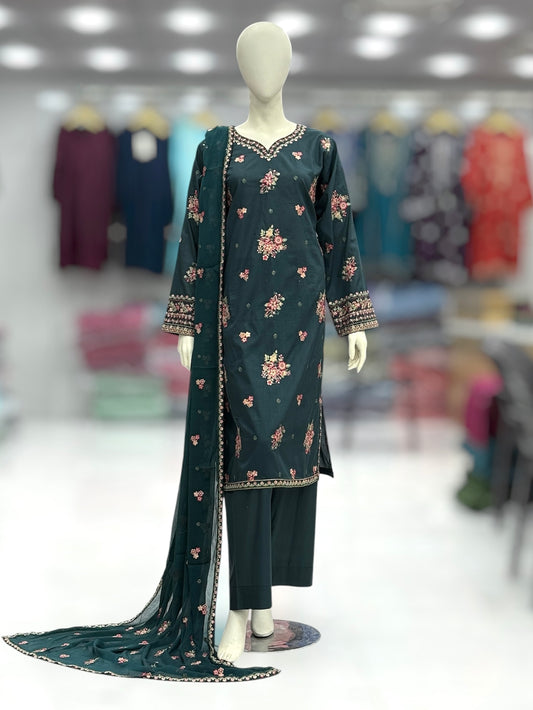 Maah Rang Exclusive Lawn L79-B | Stitched | 3 Piece