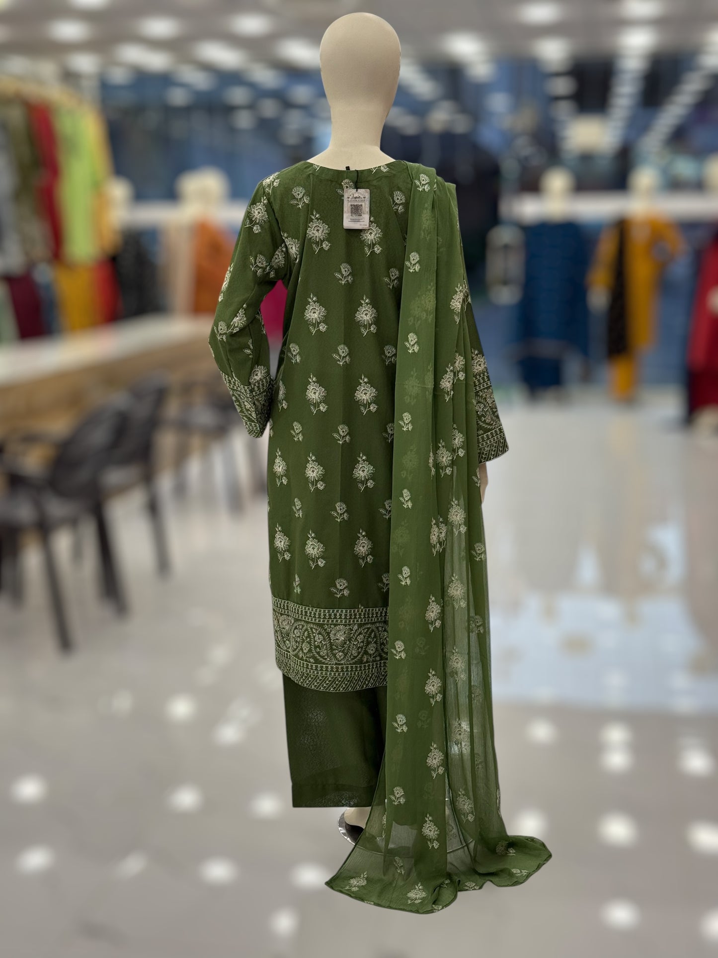 Embroidered Pista CHL-86C | 3 Piece | Stitched