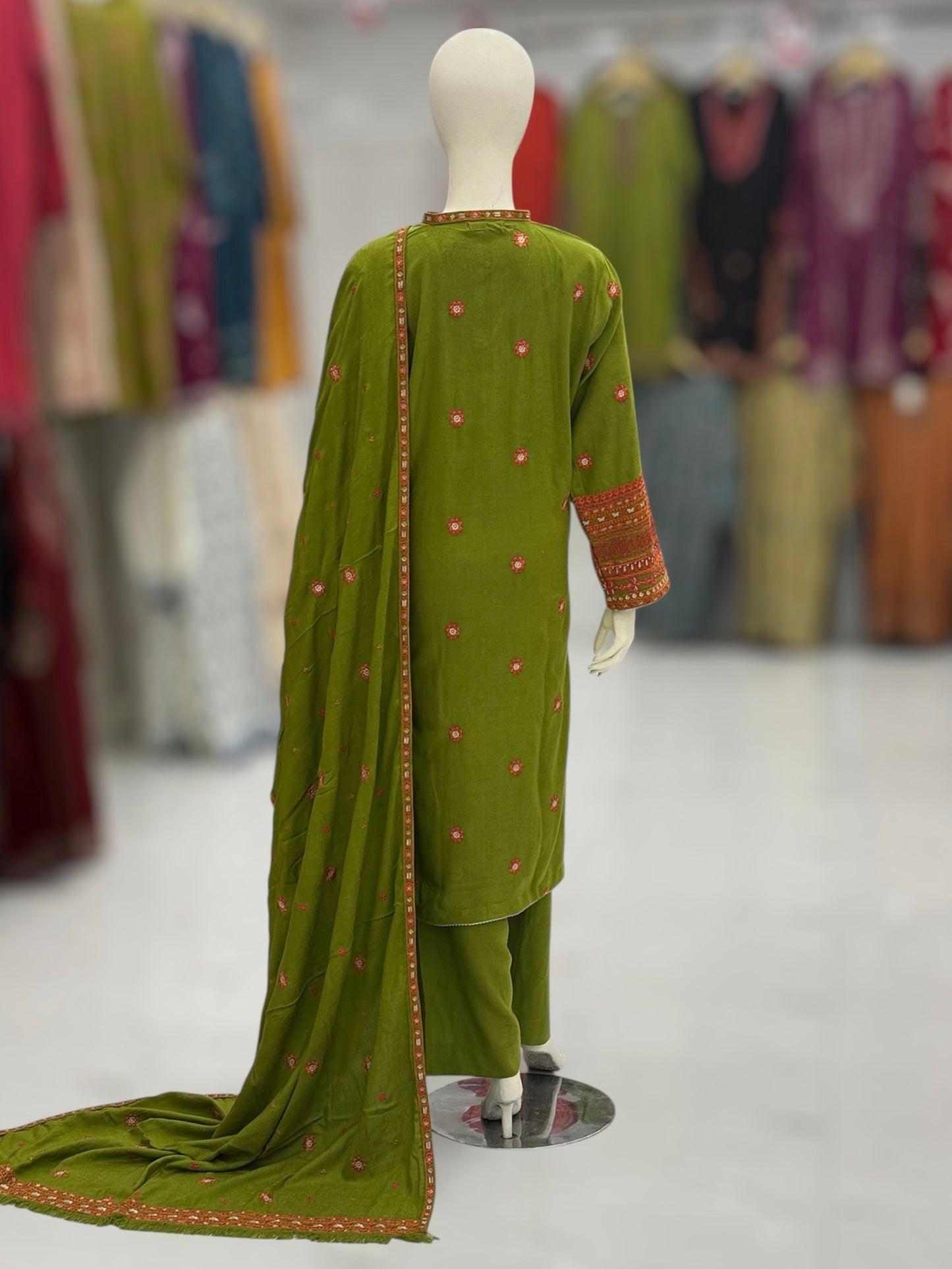 Gulnaar Leather Peach 209-B | Stitched | 3 Piece