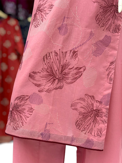 Dusty Rose Exclusive Lawn L91-A | Stitched | 3 Piece