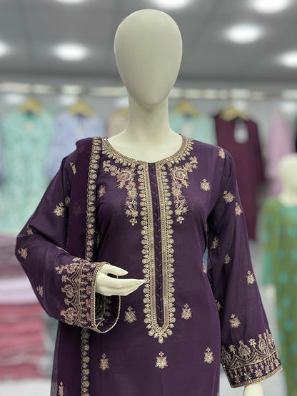Maahi Lawn Karandi K60-B | Stitched | 3 Piece