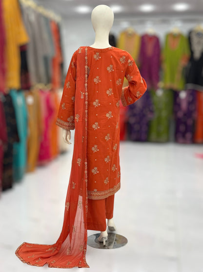 Meher-e-Zari  Lawn L40-A | Stitched | 3 Piece