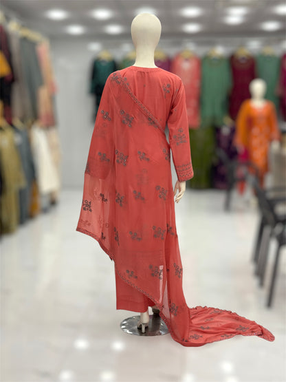 Nayab Lawn Karandi K50-B | Stitched | 3 Piece