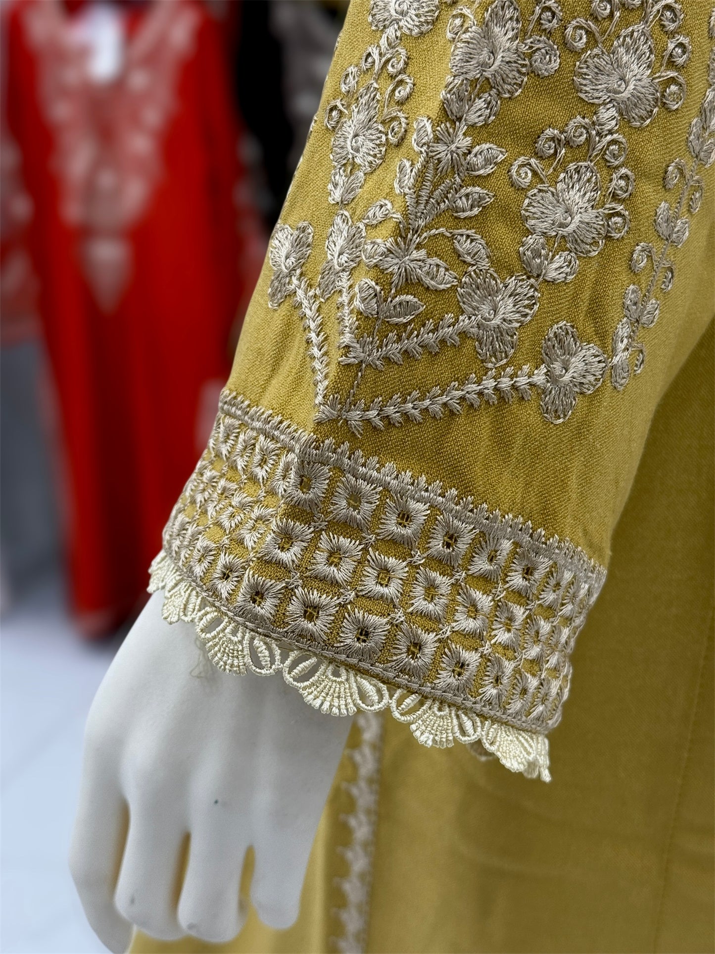 Crown Leather Peach 212-B | Stitched | 3 Piece