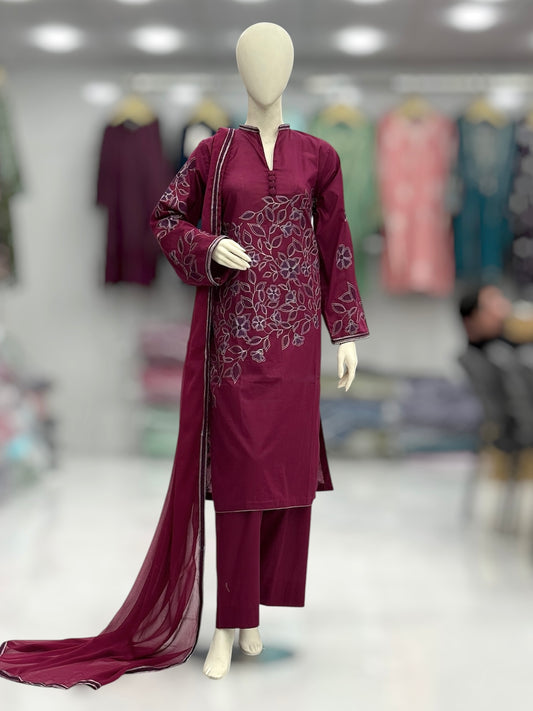 Andaaz Exclusive Lawn L84-A | Stitched | 3 Piece