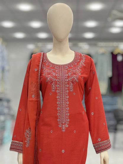 Sona Chandi Lawn Karandi K59-C | Stitched | 3 Piece