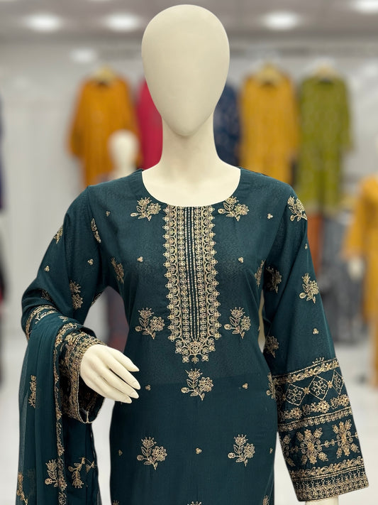 Meher-e-Zari Karandi 95-B | Stitched | 3 Piece