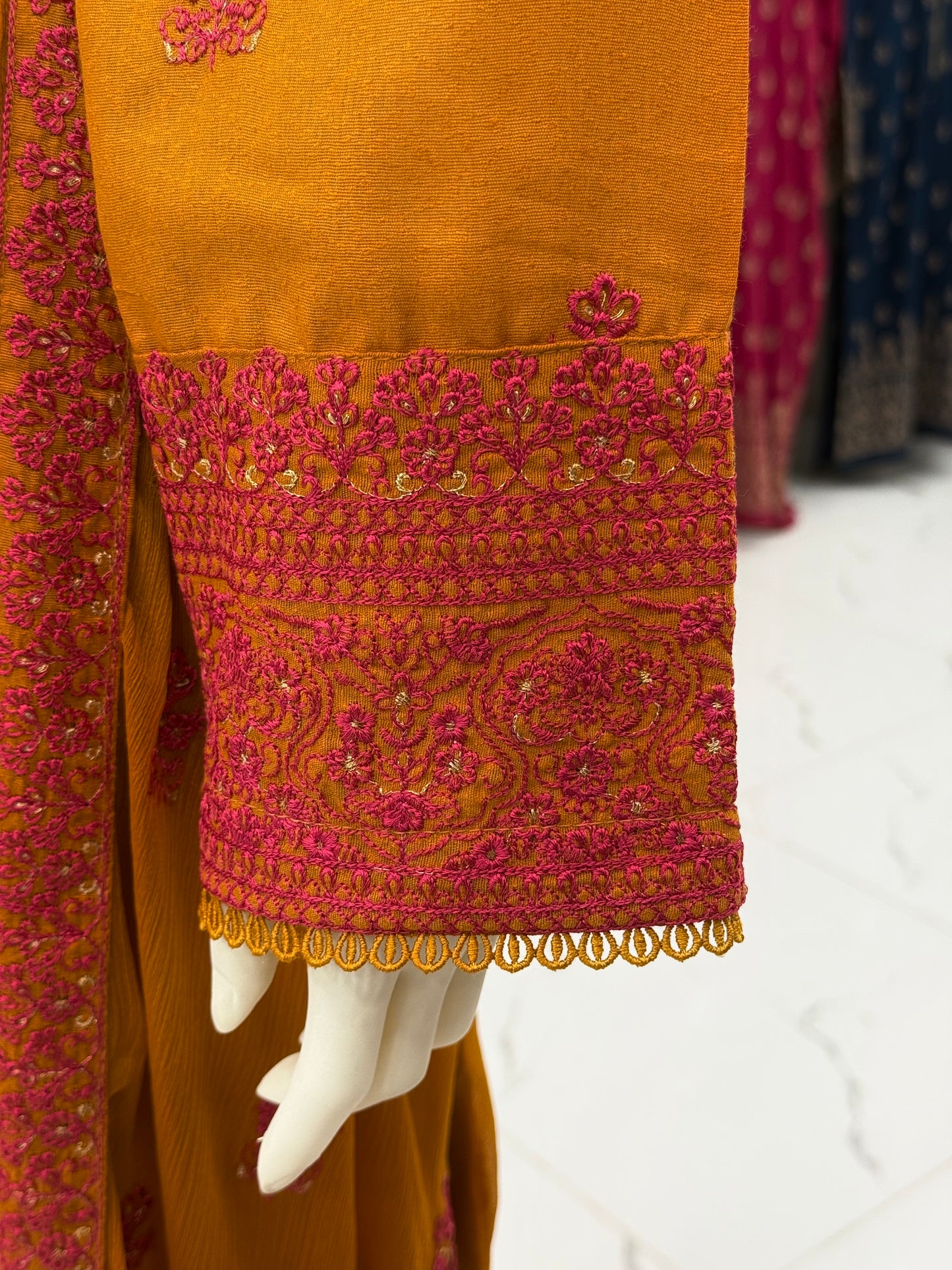 Bahar-e-subh Mustard 87-B | Stitched | 3 Piece