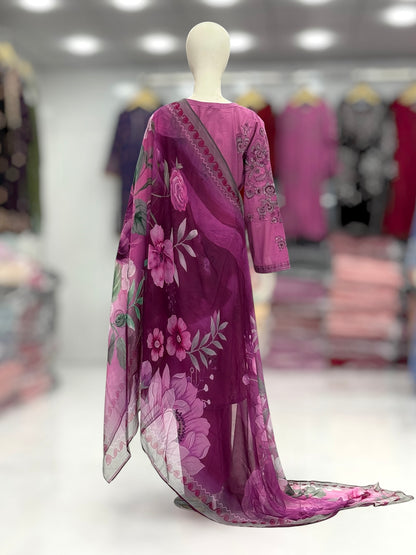 Noor-e-Gul Exclusive Lawn L94 | Stitched | 3 Piece