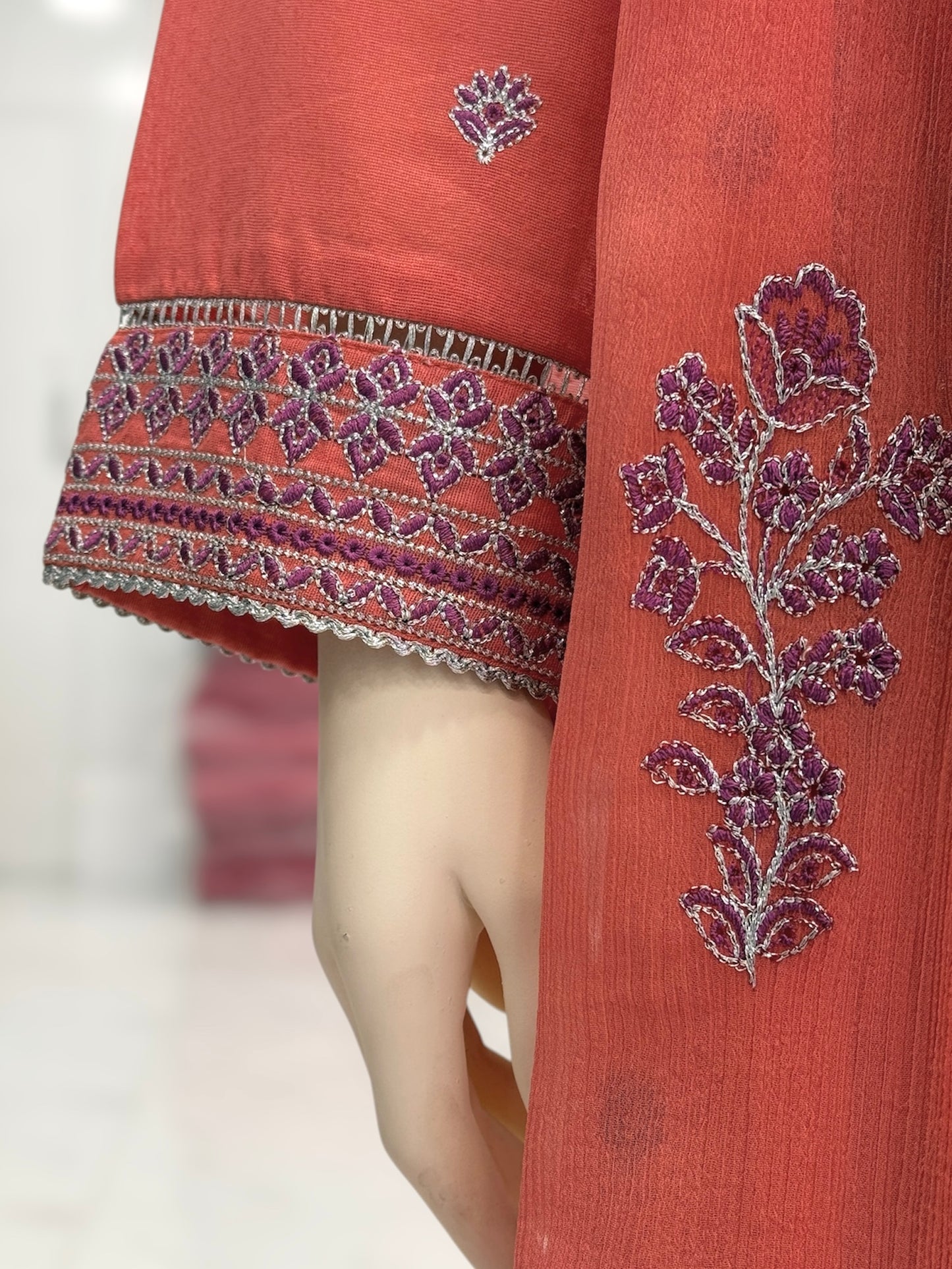 Sona Chandi Lawn Karandi K59-A | Stitched | 3 Piece
