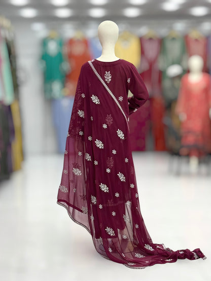 Moon Light Lawn Karandi K167-B | Stitched | 3 Piece