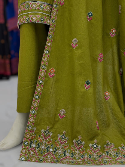 Sequence Embroidered Mehendi-115 | Stitched | 3 Piece