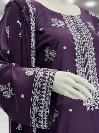 Meher-e-Zari Exclusive Lawn L78-A | Stitched | 3 Piece