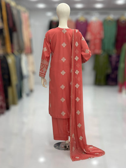 Majestic Lawn Karandi K47-A | Stitched | 3 Piece