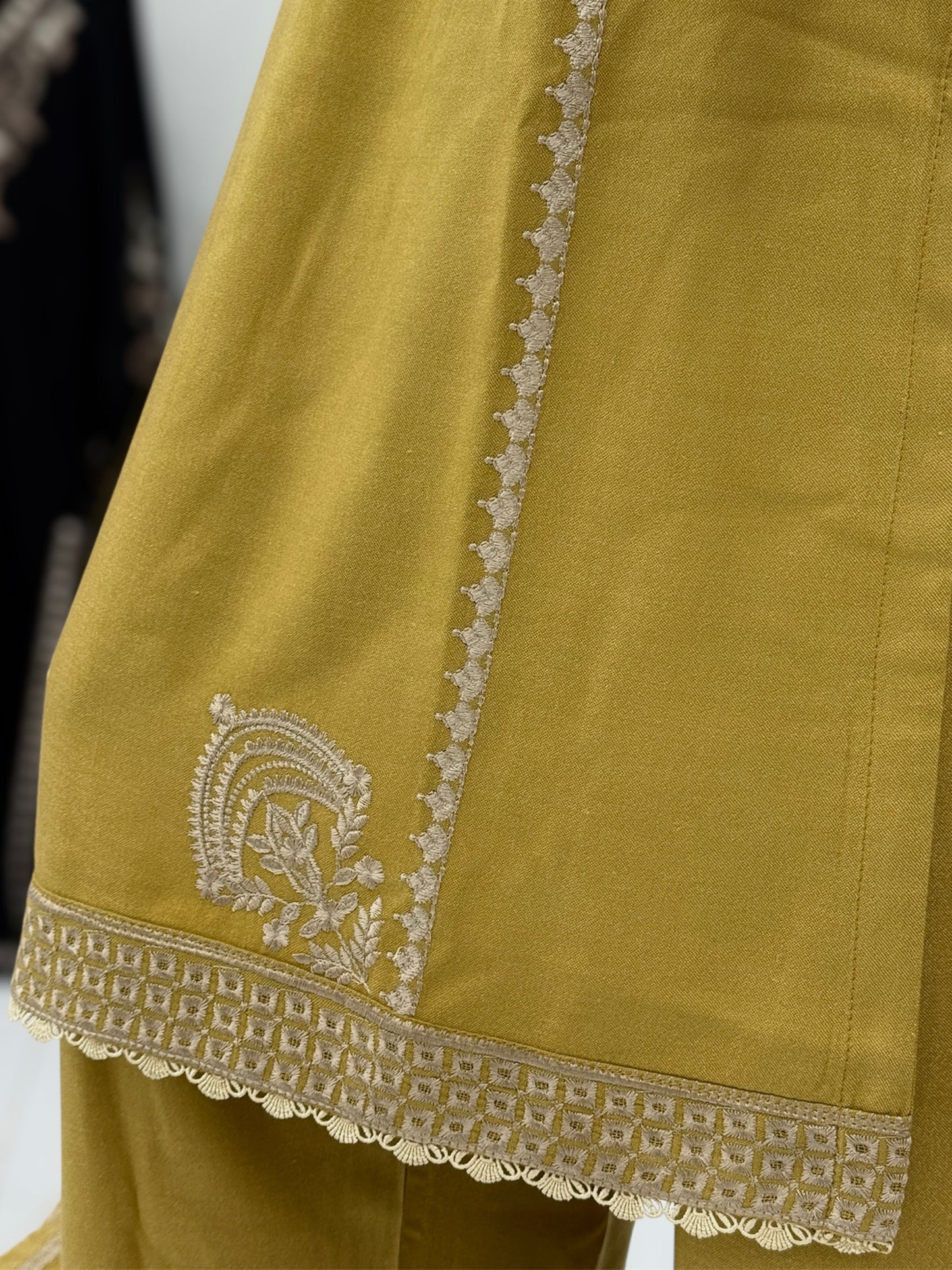 Crown Leather Peach 212-B | Stitched | 3 Piece