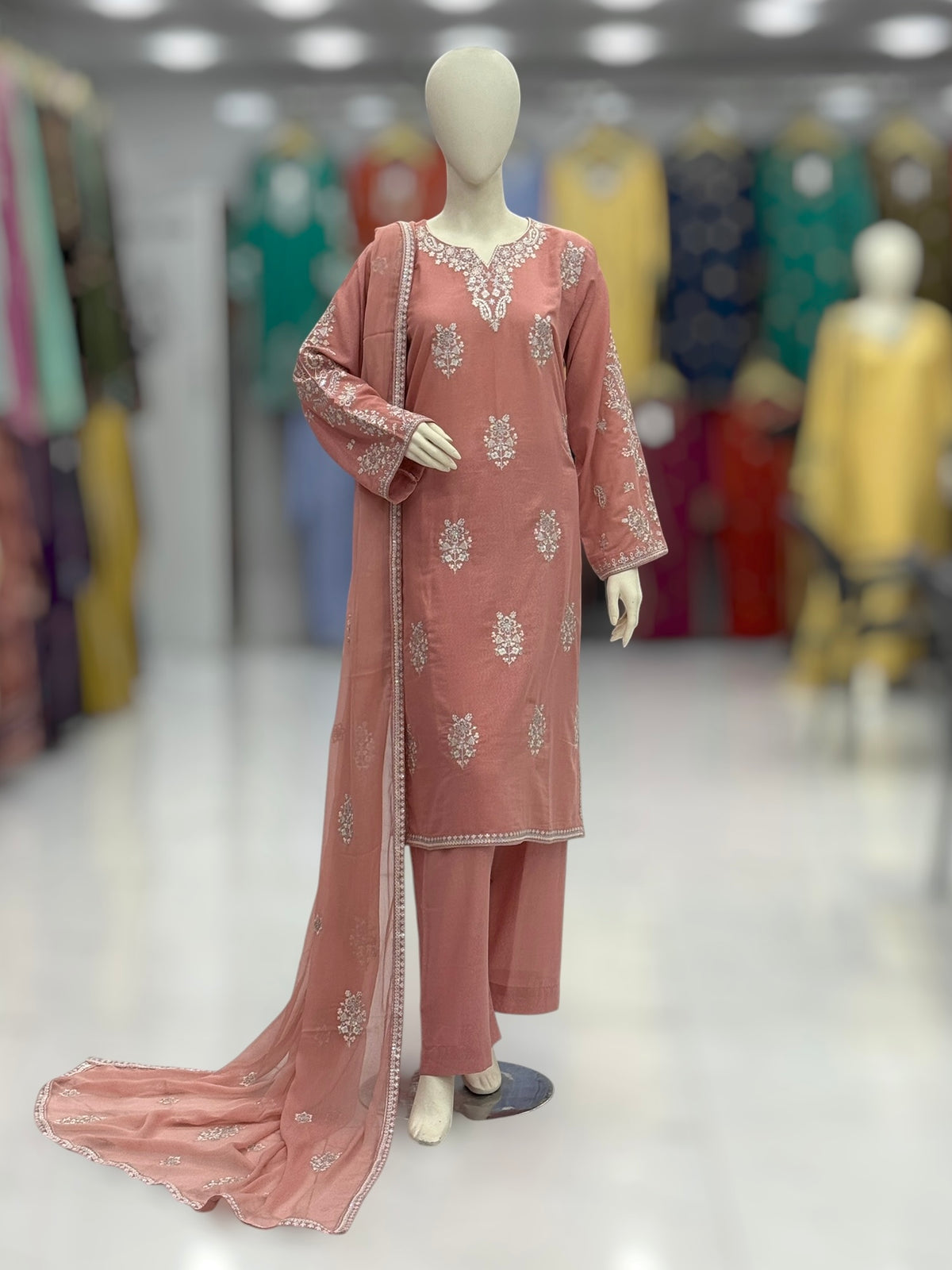 Moon Light Lawn Karandi K167-A | Stitched | 3 Piece