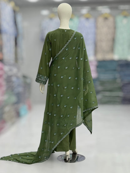 Maahi Lawn Karandi K60-C | Stitched | 3 Piece