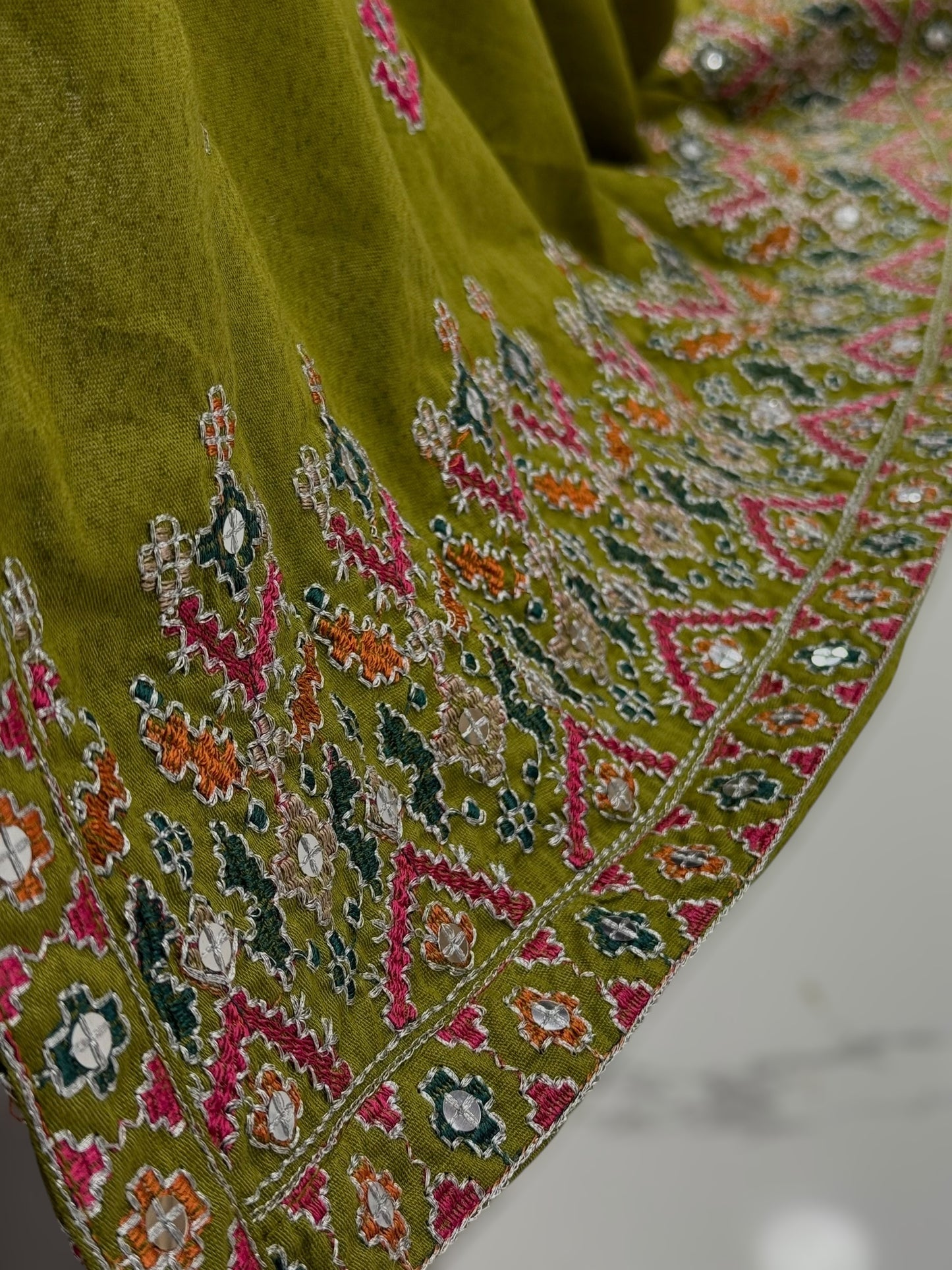 Sequence Embroidered Mehendi-115 | Stitched | 3 Piece
