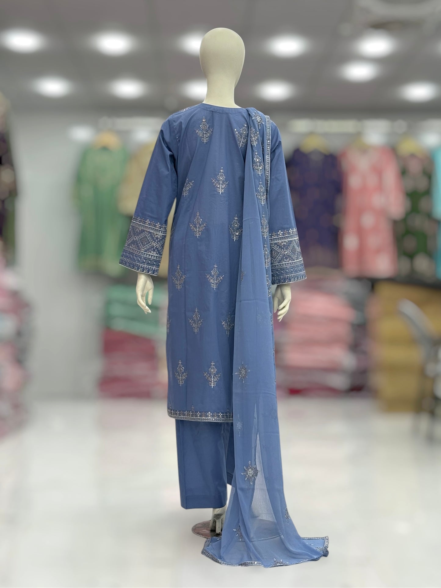Nigaar Exclusive Lawn L89-B | Stitched | 3 Piece
