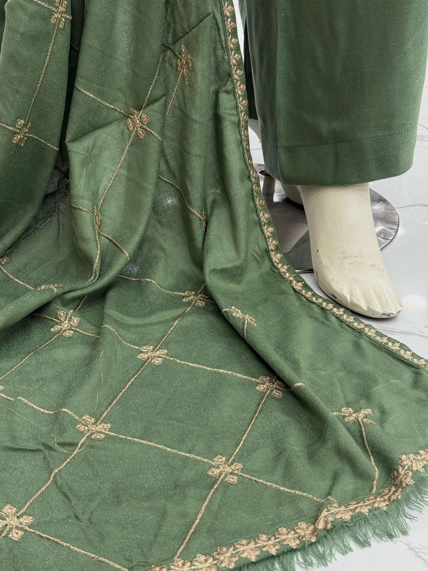 Crown Leather Peach 212-A | Stitched | 3 Piece