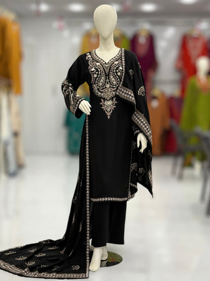 Monochrome Leather Peach 212-A | Stitched | 3 Piece