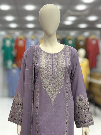 Dilkash Lawn Karandi K166-A | Stitched | 3 Piece