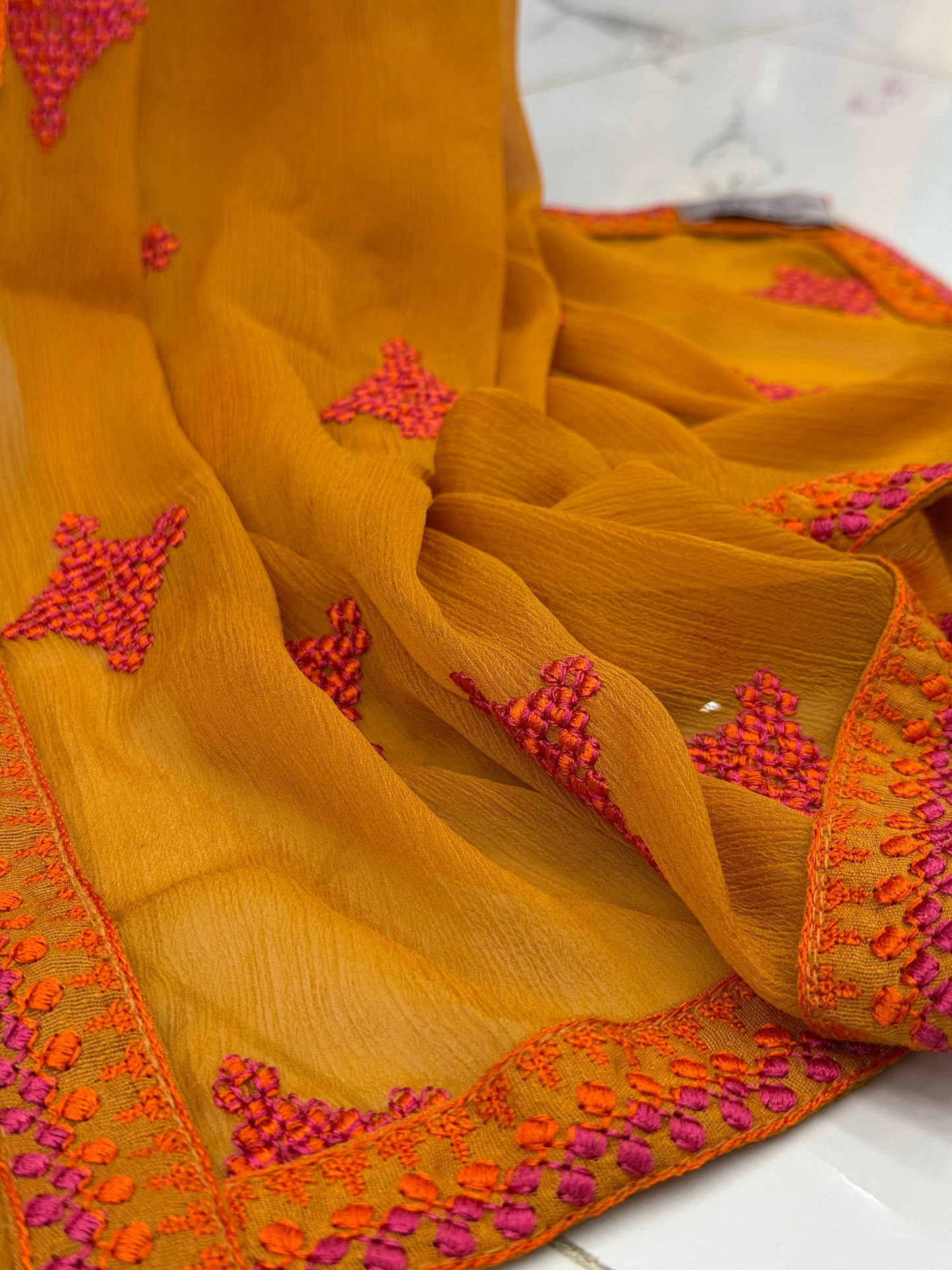 Geomatric Mustard 89-C | Stitched | 3 Piece