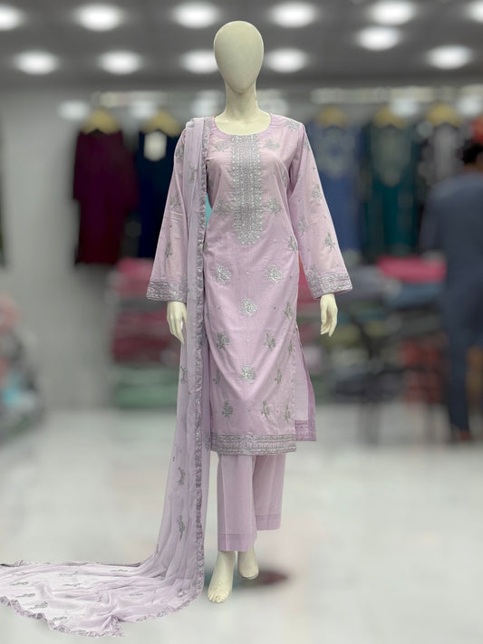 Meher-e-Zari Exclusive Lawn L78-D | Stitched | 3 Piece