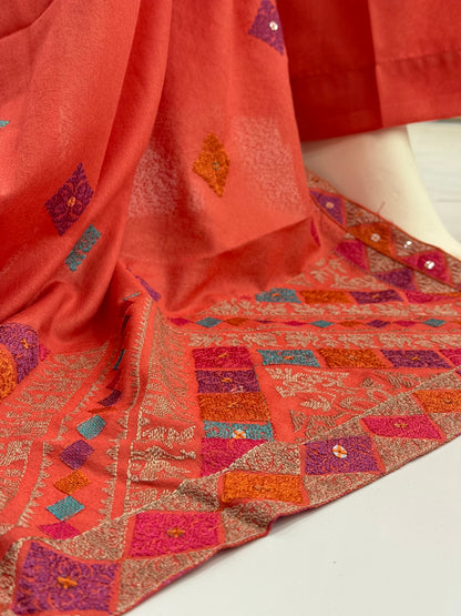 Magical Square Orange | MS-56C | 3 Piece | Stitched