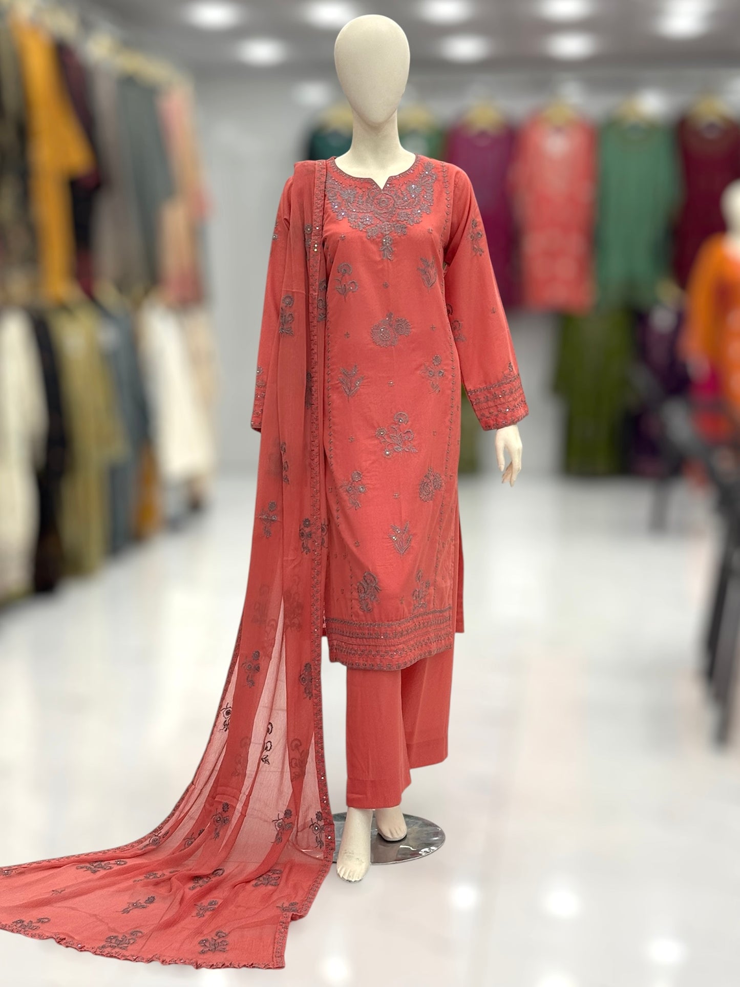 Nayab Lawn Karandi K50-B | Stitched | 3 Piece