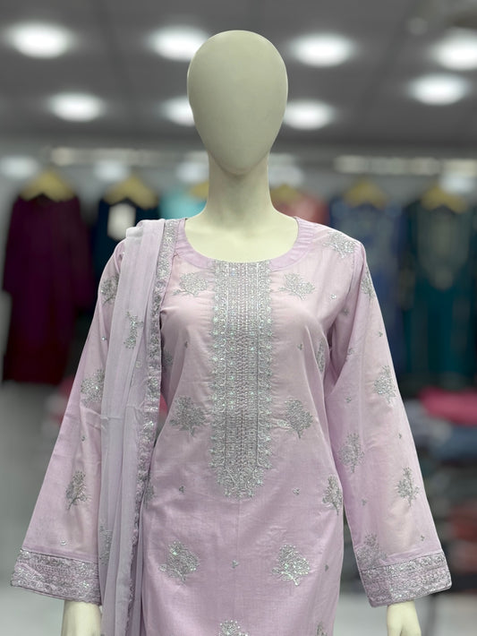 Meher-e-Zari Exclusive Lawn L78-D | Stitched | 3 Piece