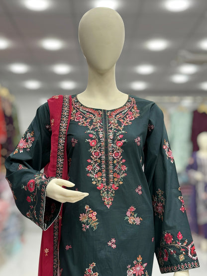 Gulrang Exclusive Lawn L76-C | Stitched | 3 Piece