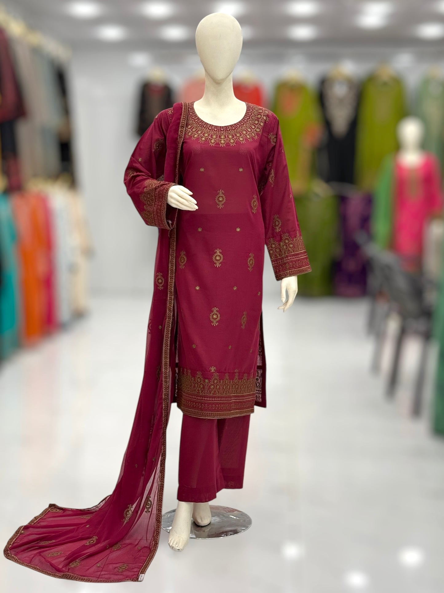 Sun Shine  Lawn Karandi K45-B | Stitched | 3 Piece