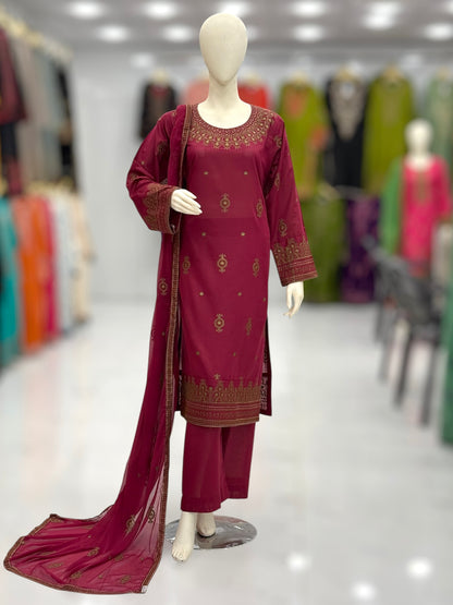 Sun Shine  Lawn Karandi K45-B | Stitched | 3 Piece