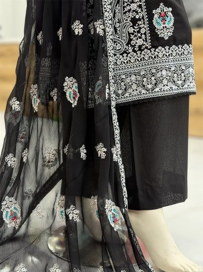 Bahar-e-subh Black 87-F | Stitched | 3 Piece