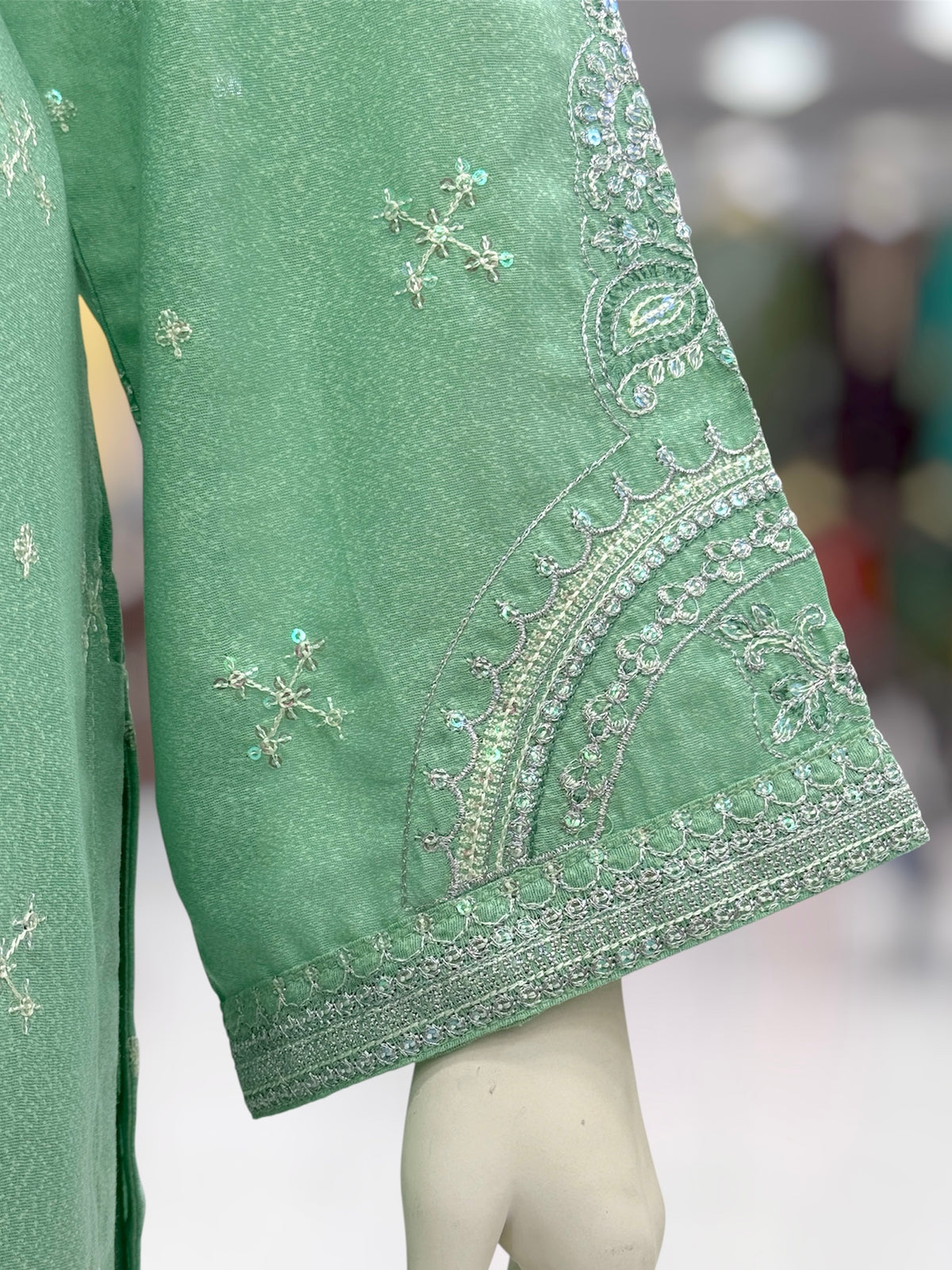 Glitter Mist Lawn Karandi K164-A | Stitched | 3 Piece