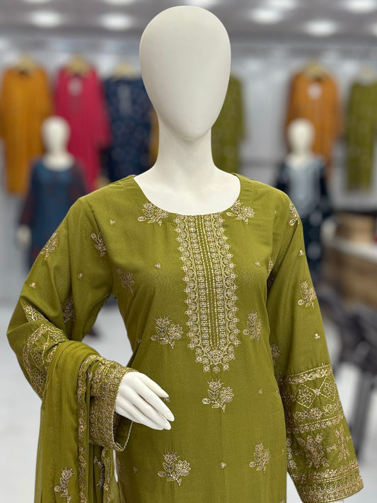 Meher-e-Zari Karandi 95-C | Stitched | 3 Piece