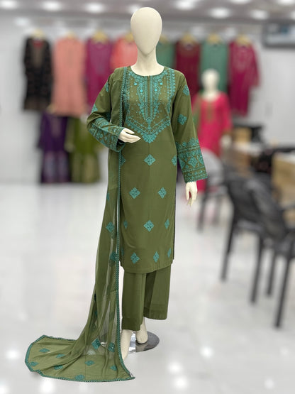 Majestic Lawn Karandi K47-B | Stitched | 3 Piece