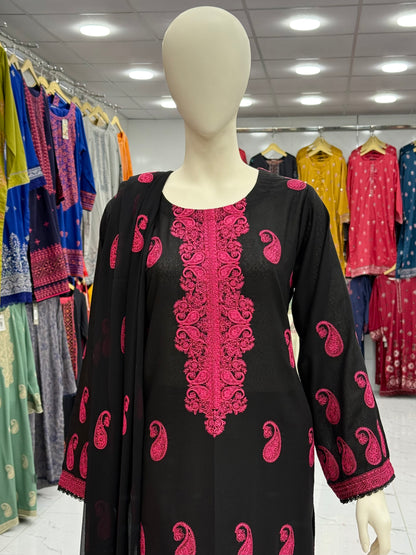 Fusion Black 88-B | Stitched | 3 Piece